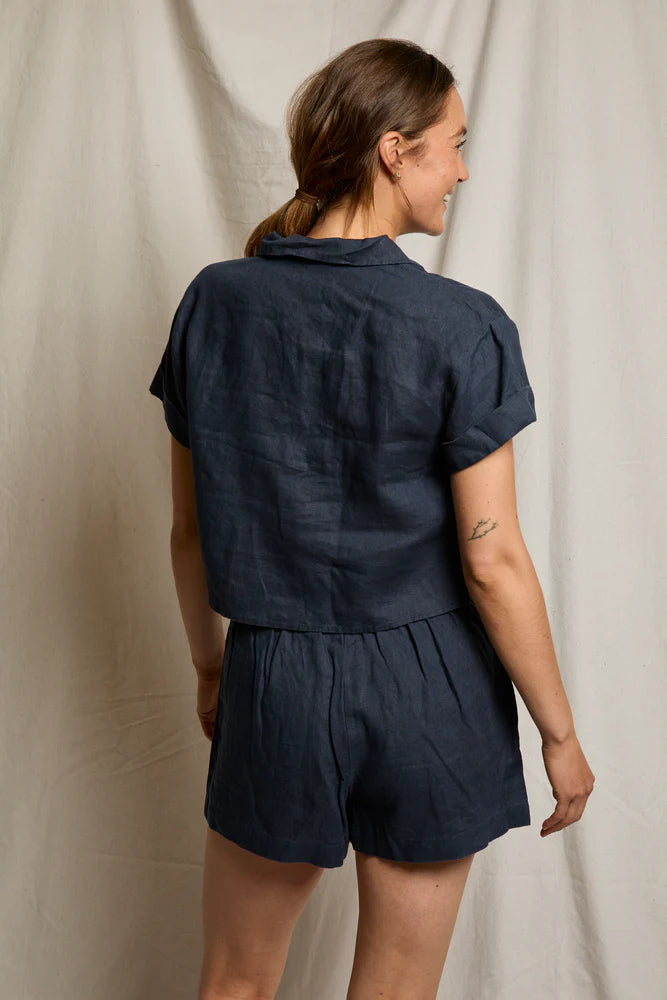 perfectwhitetee Malin Linen Shorts