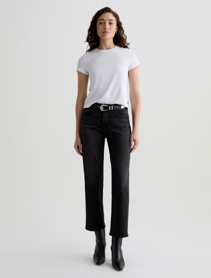 AG Brinley Mid Rise Straight Jeans - Nebula
