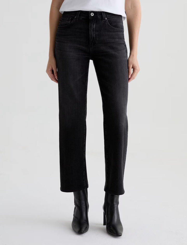 AG Brinley Mid Rise Straight Jeans - Nebula