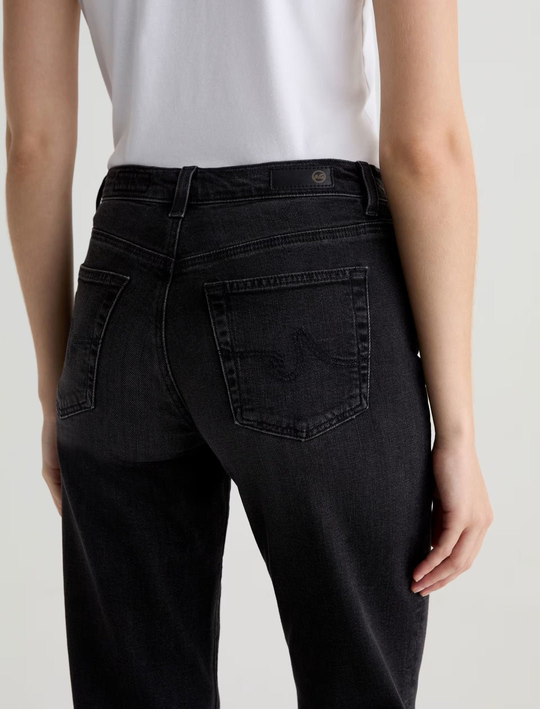 AG Brinley Mid Rise Straight Jeans - Nebula