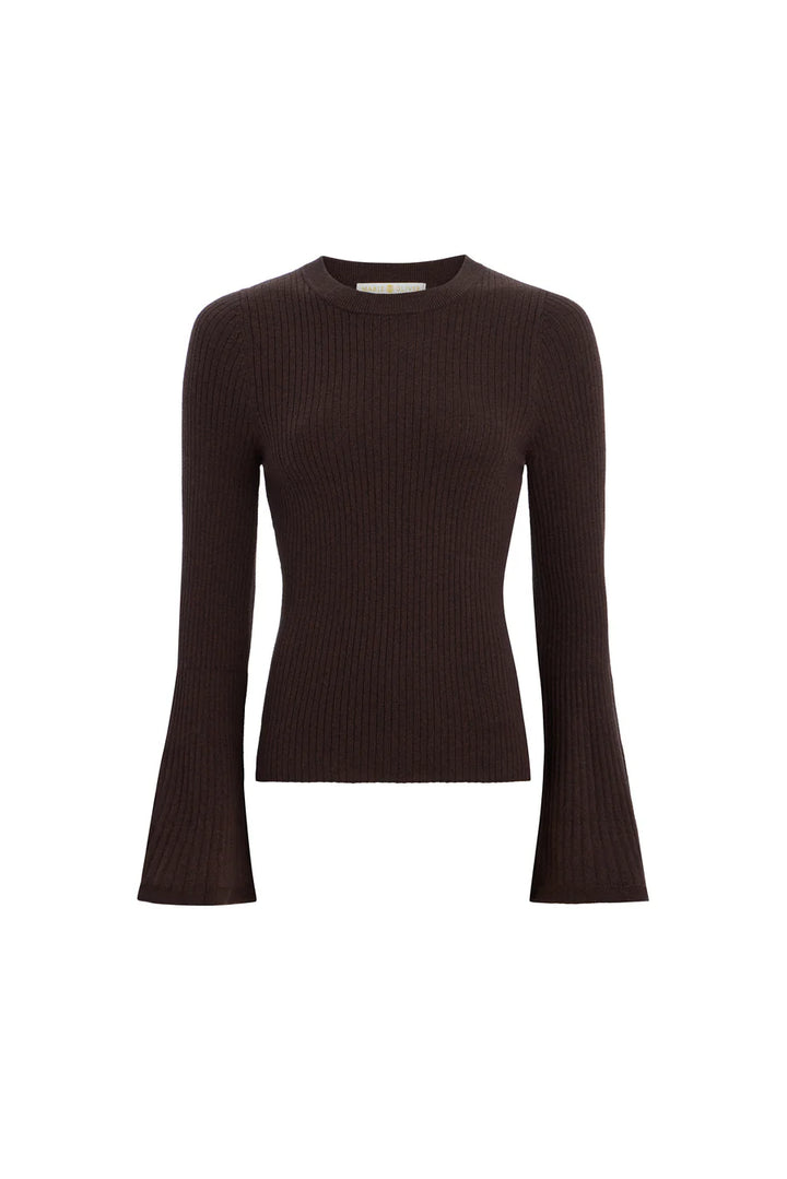 Marie Oliver Carrey Top - Cacao