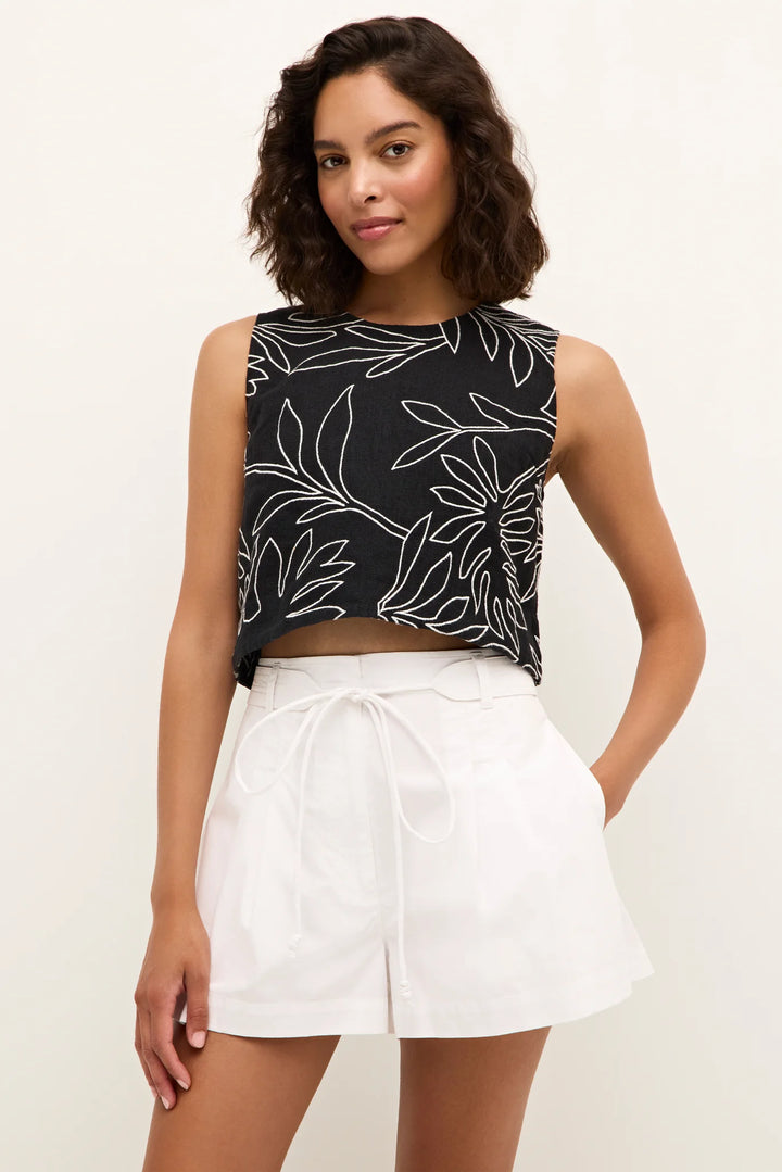 Marie Oliver Davis Top Linen Top