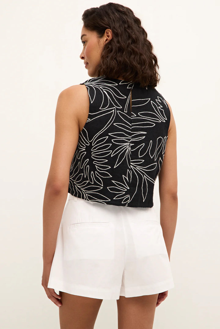 Marie Oliver Davis Top Linen Top