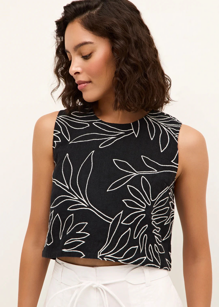 Marie Oliver Davis Top Linen Top