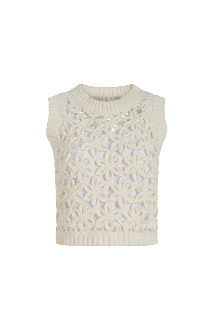 Marie Oliver Thea Cream Shell Top
