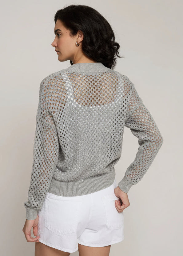 Autumn Cashmere Mesh Bomber