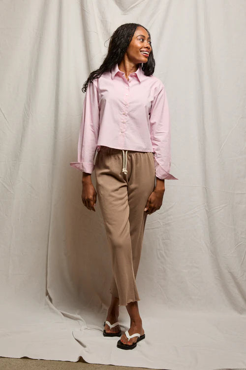 Perfect White Tee Naomi Button Up