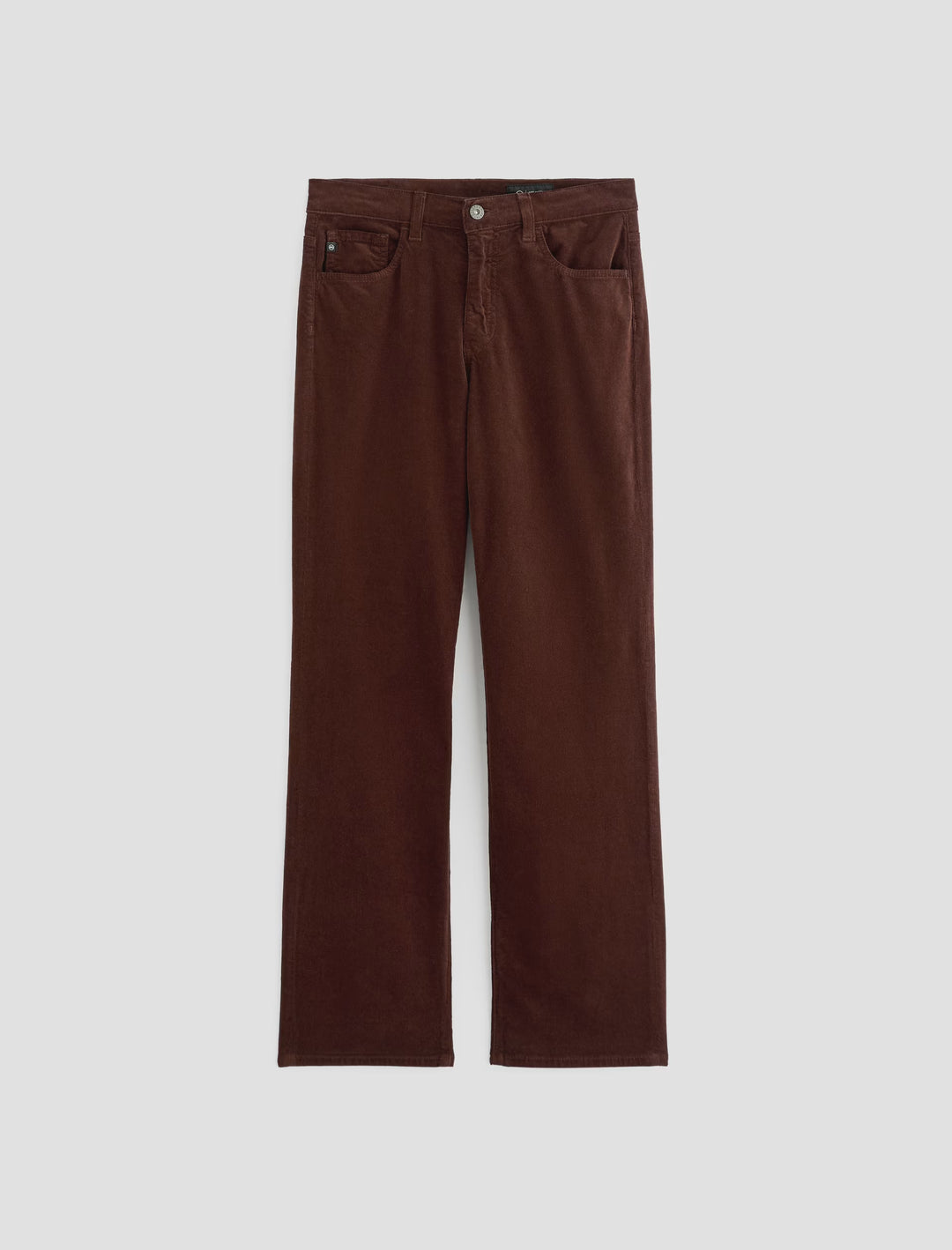Ag Brinley Corduroy Mid-Rise Straight - Coffee Bean