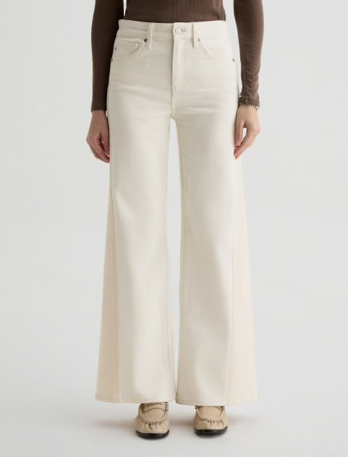 AG Saige Wide Leg Jean Powder/Ecru