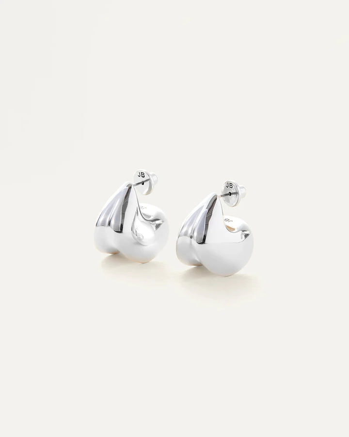 Jenny Bird Nouveaux Puff Earrings - Silver