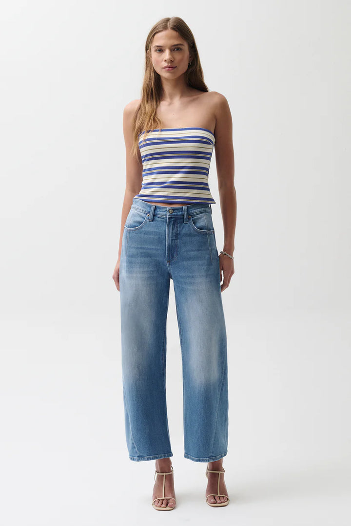 Pistola Kyra Ankle High Rise Bowed Ankle Jeans