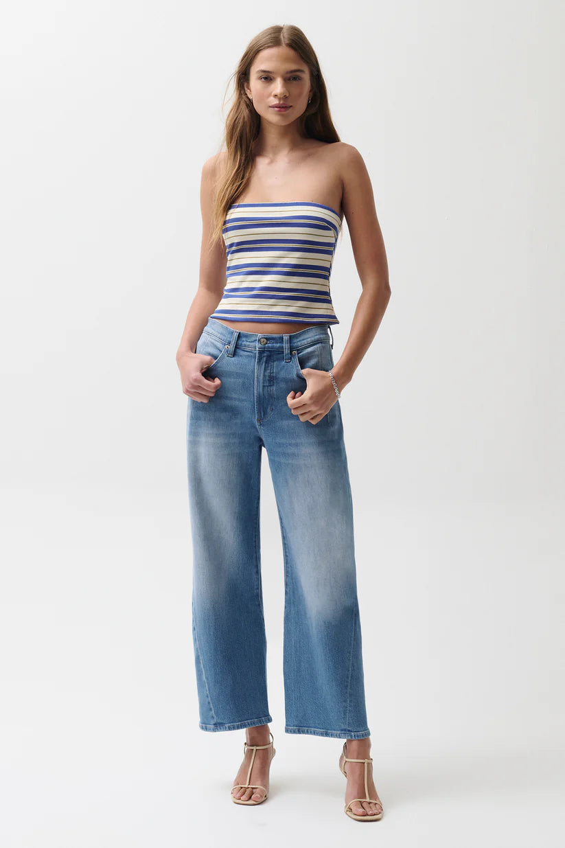 Pistola Kyra Ankle High Rise Bowed Ankle Jeans