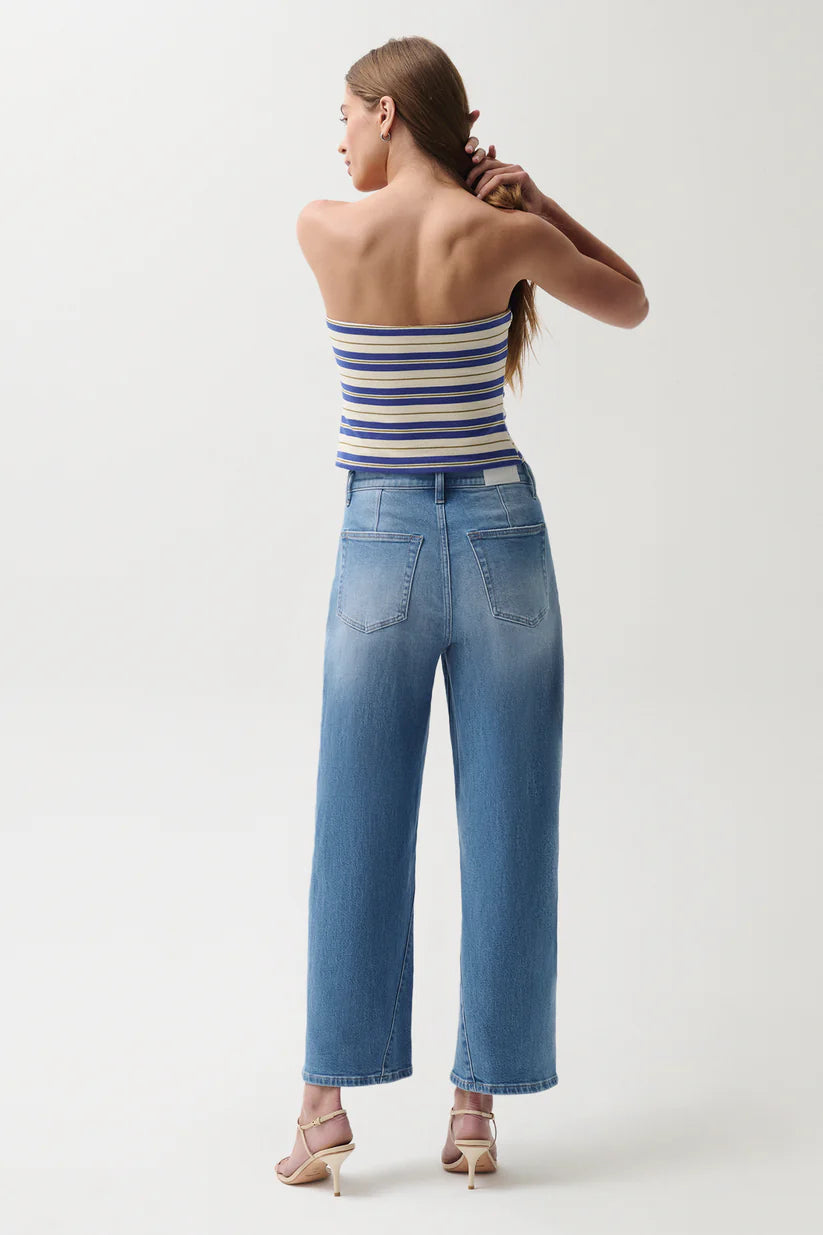 Pistola Kyra Ankle High Rise Bowed Ankle Jeans