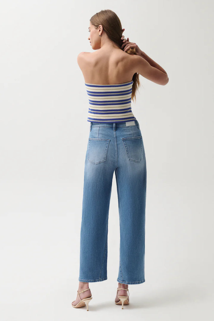 Pistola Kyra Ankle High Rise Bowed Ankle Jeans