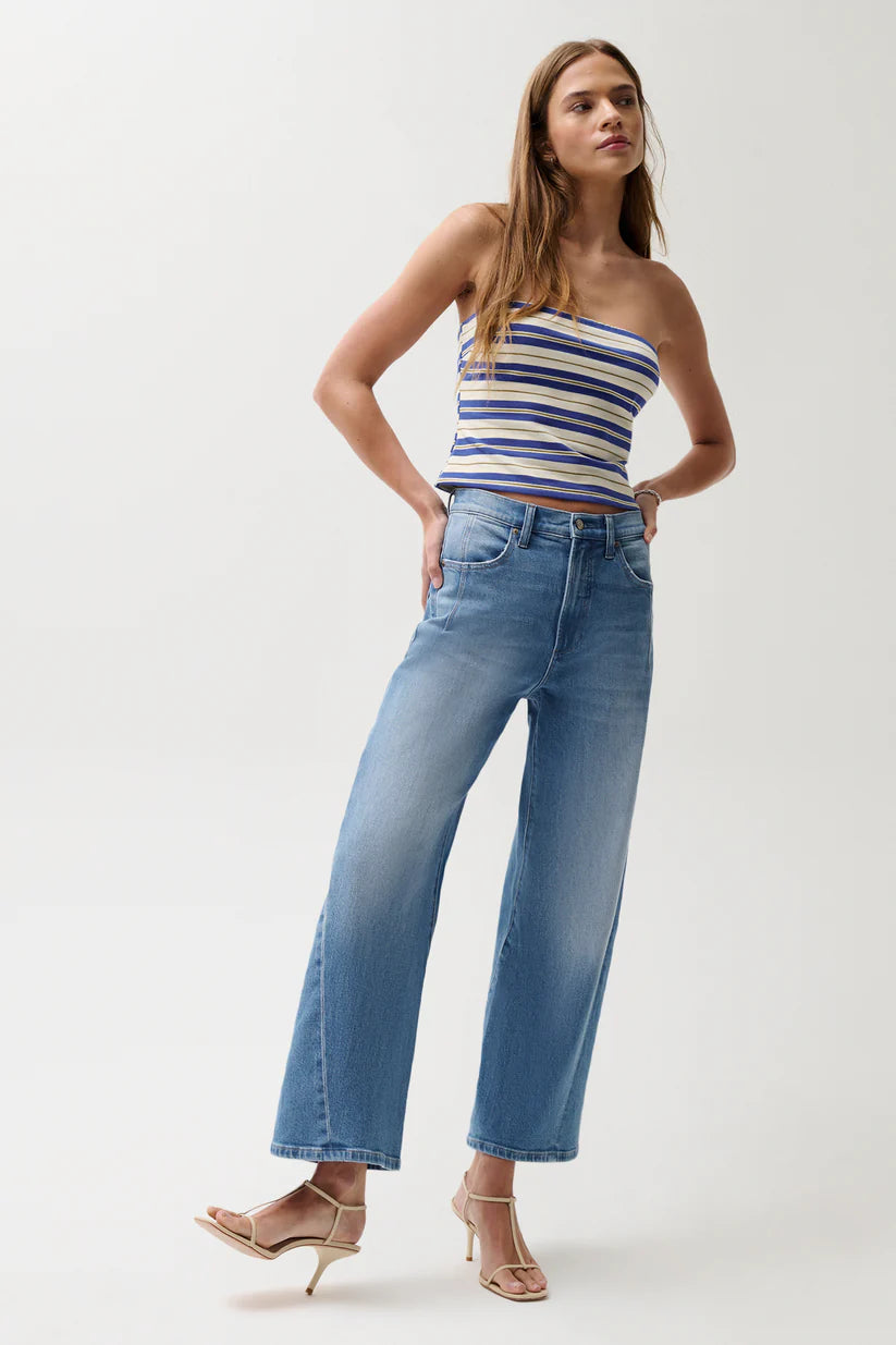 Pistola Kyra Ankle High Rise Bowed Ankle Jeans