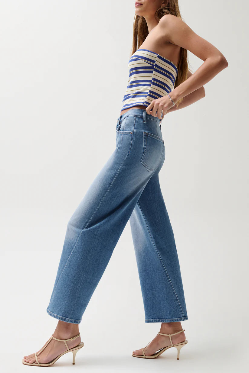 Pistola Kyra Ankle High Rise Bowed Ankle Jeans