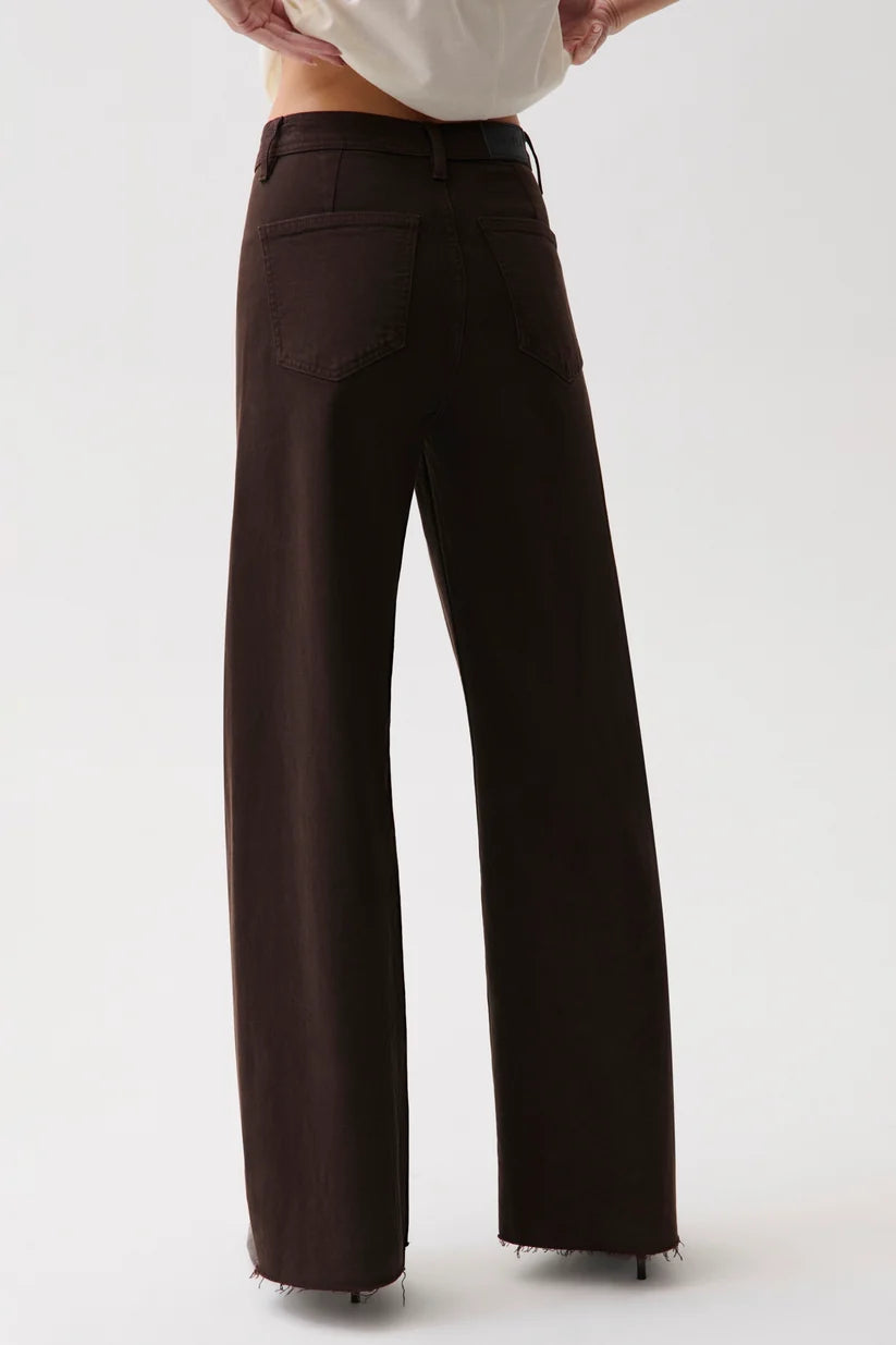 Pistola Penny High Rise Wide Leg Jean - Mocha