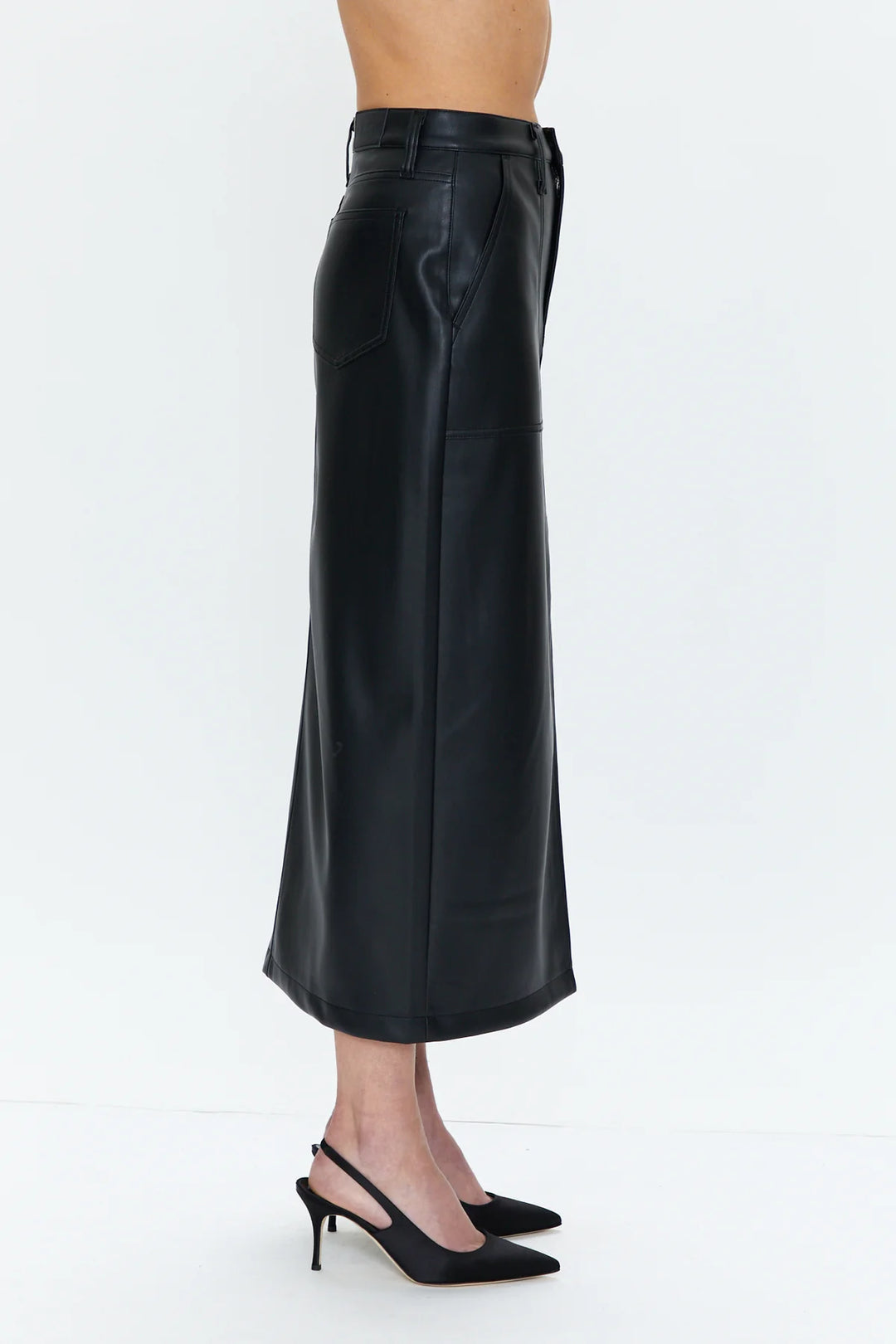 Pistola Alice Utility Midi Skirt - Slate Black
