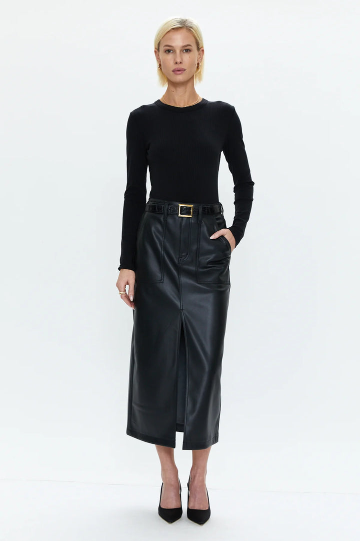 Pistola Alice Utility Midi Skirt - Slate Black