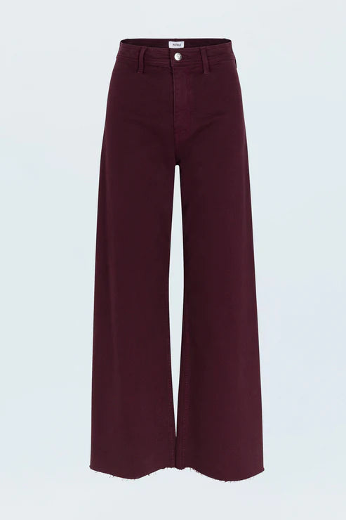Pistola Penny High Rise Wide Leg Jean - Claret