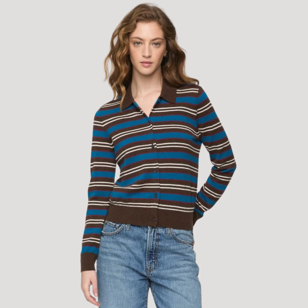 Pistola Lyvia Long Sleeve Merino Polo Cardigan