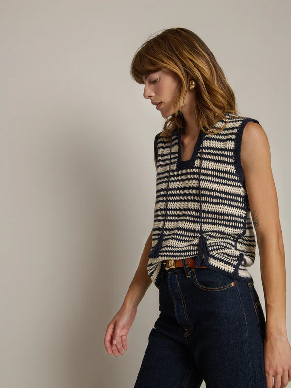 Nation LA Priscilla Crochet Tank