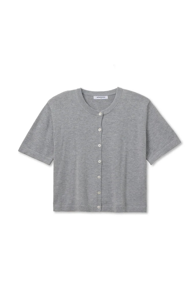perfectwhitetee Maude Short sleeve Cardigan