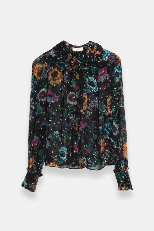 Ulla Johnson Pippa Blouse - Black Iris