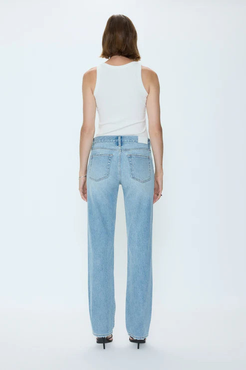 Pistola Issa Mid Rise Straight Leg Jeans - Road Trip