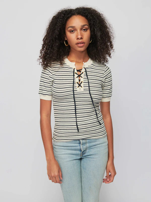 Nation LTD  Reeve Lace Up Top