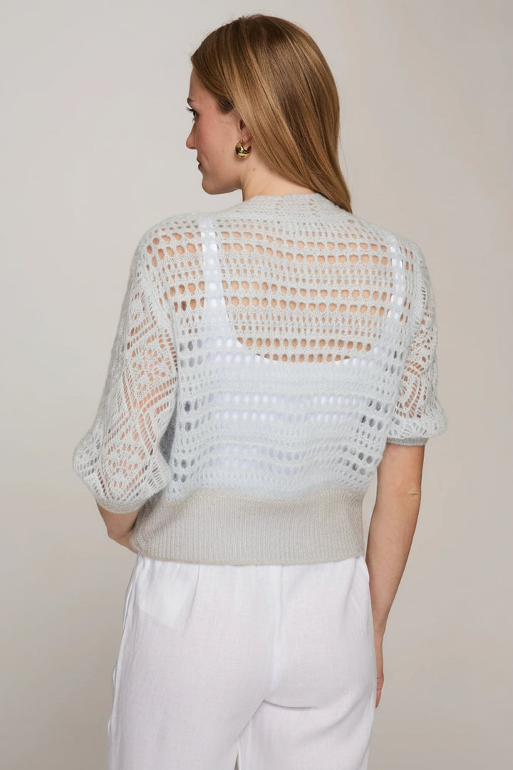 Autumn Cashmere Mixed Pointelle Cardigan