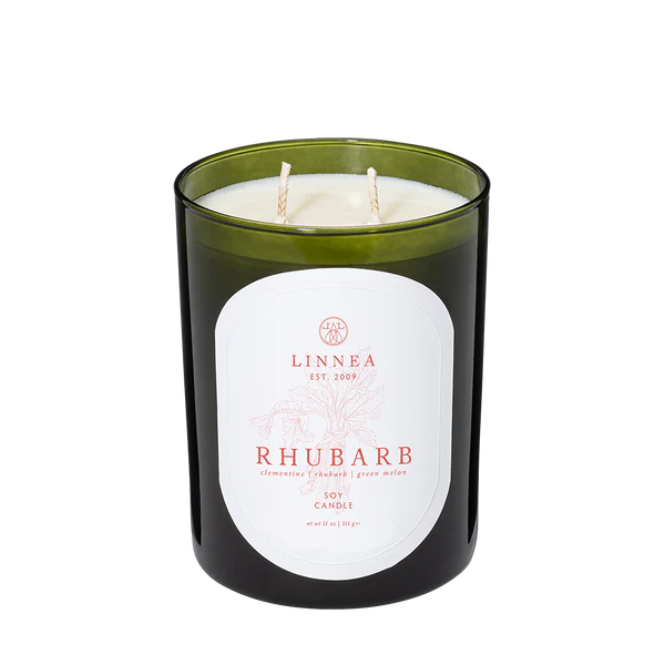 Linnea 2-wick Candle- Rhubarb