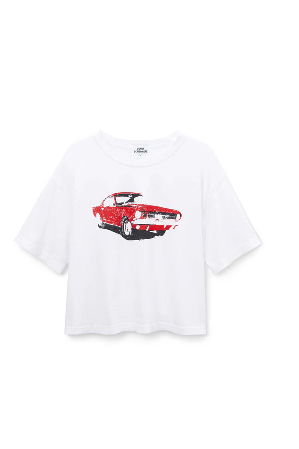 Sunny Somewhere See Ya! Car Boyfriend Tee