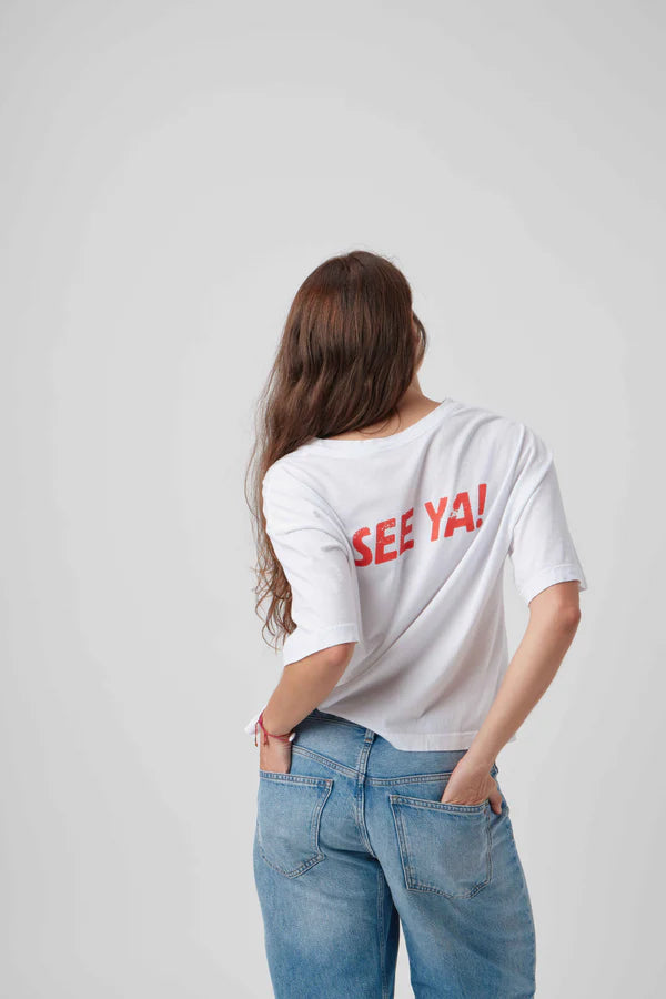 Sunny Somewhere See Ya! Car Boyfriend Tee