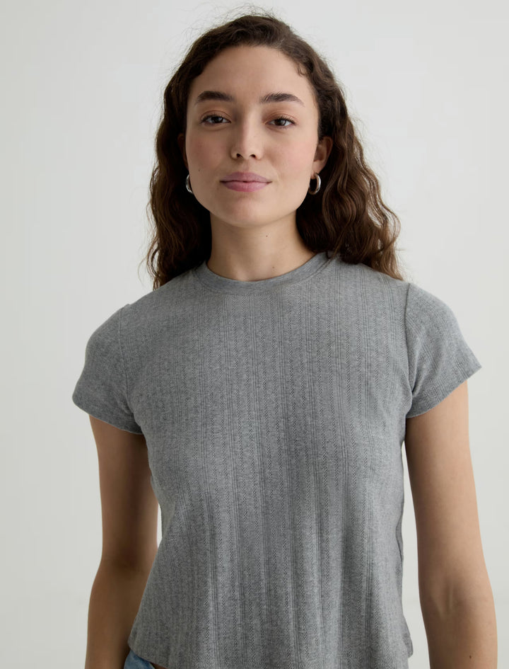 AG Jeans Sadie Crew Heather Grey