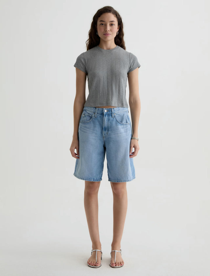 AG Jeans Sadie Crew Heather Grey