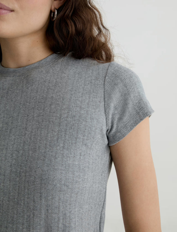 AG Jeans Sadie Crew Heather Grey