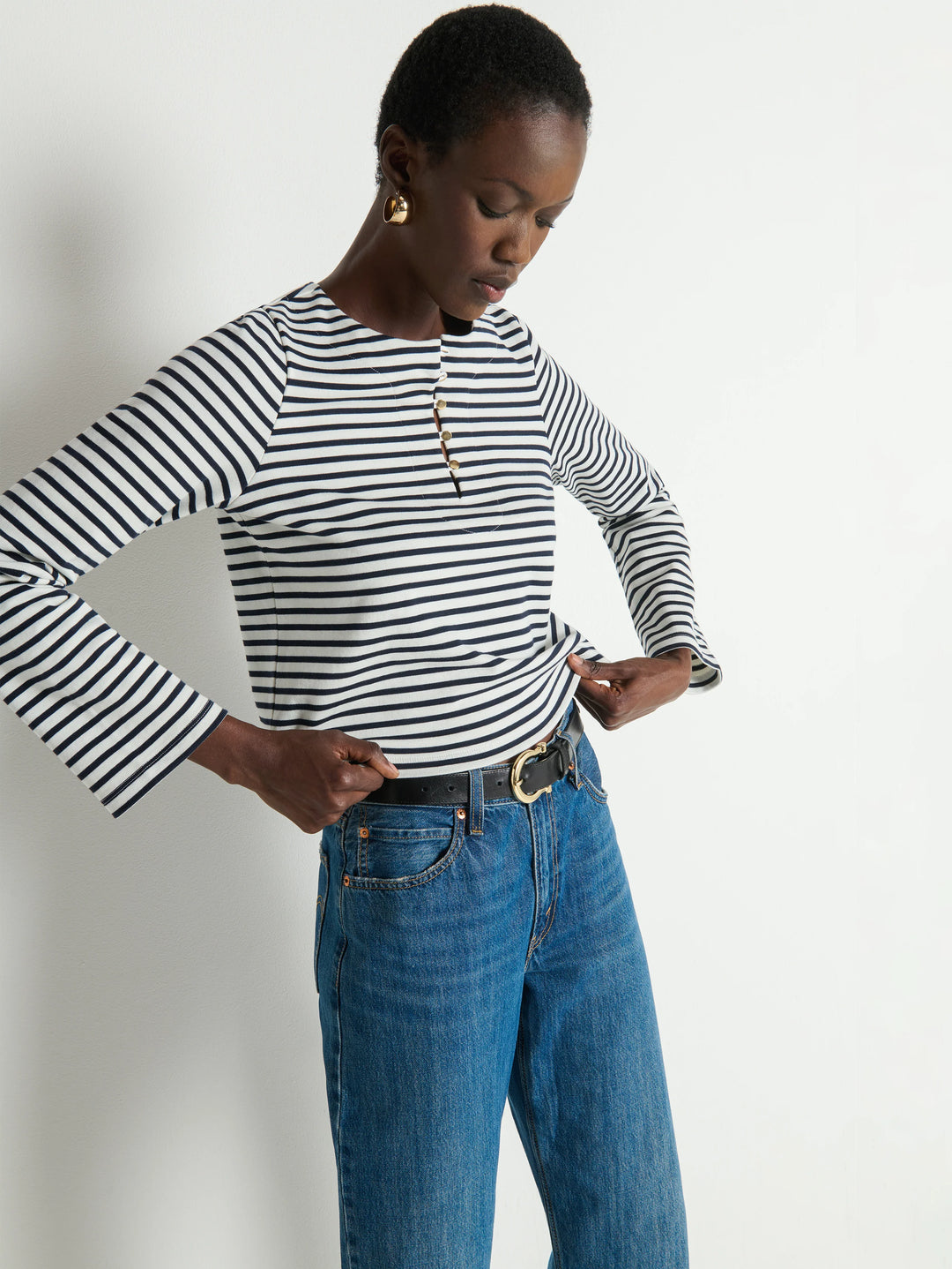 Nation LA Silvia Long Sleeve Top
