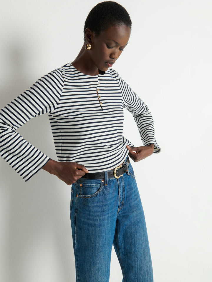 Nation LA Silvia Long Sleeve Top