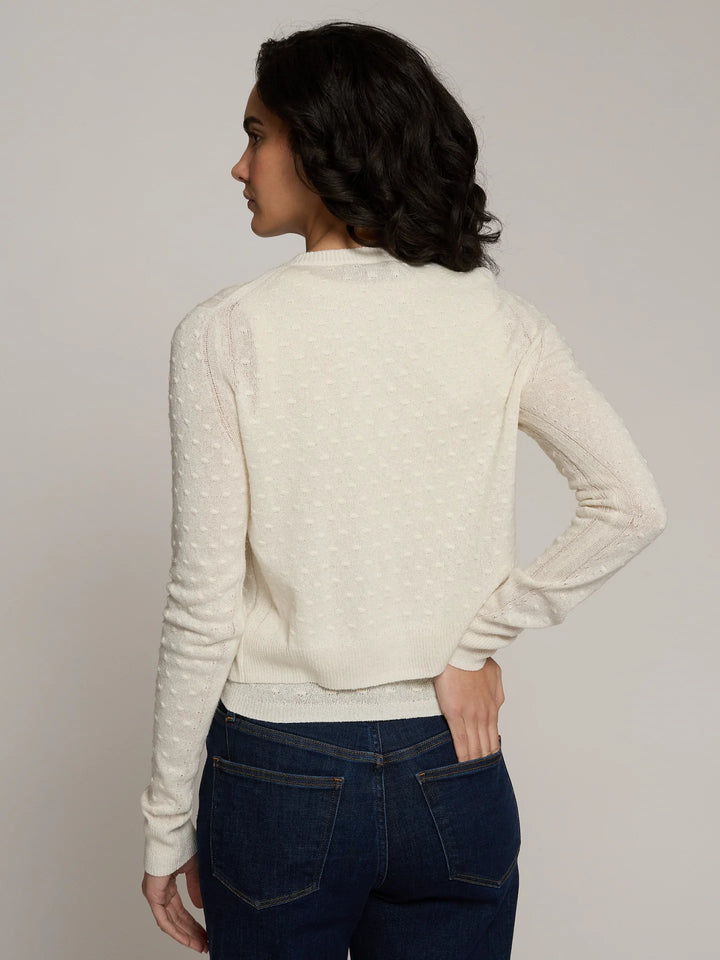 Autumn Cashmere Sheer Dot Cardigan