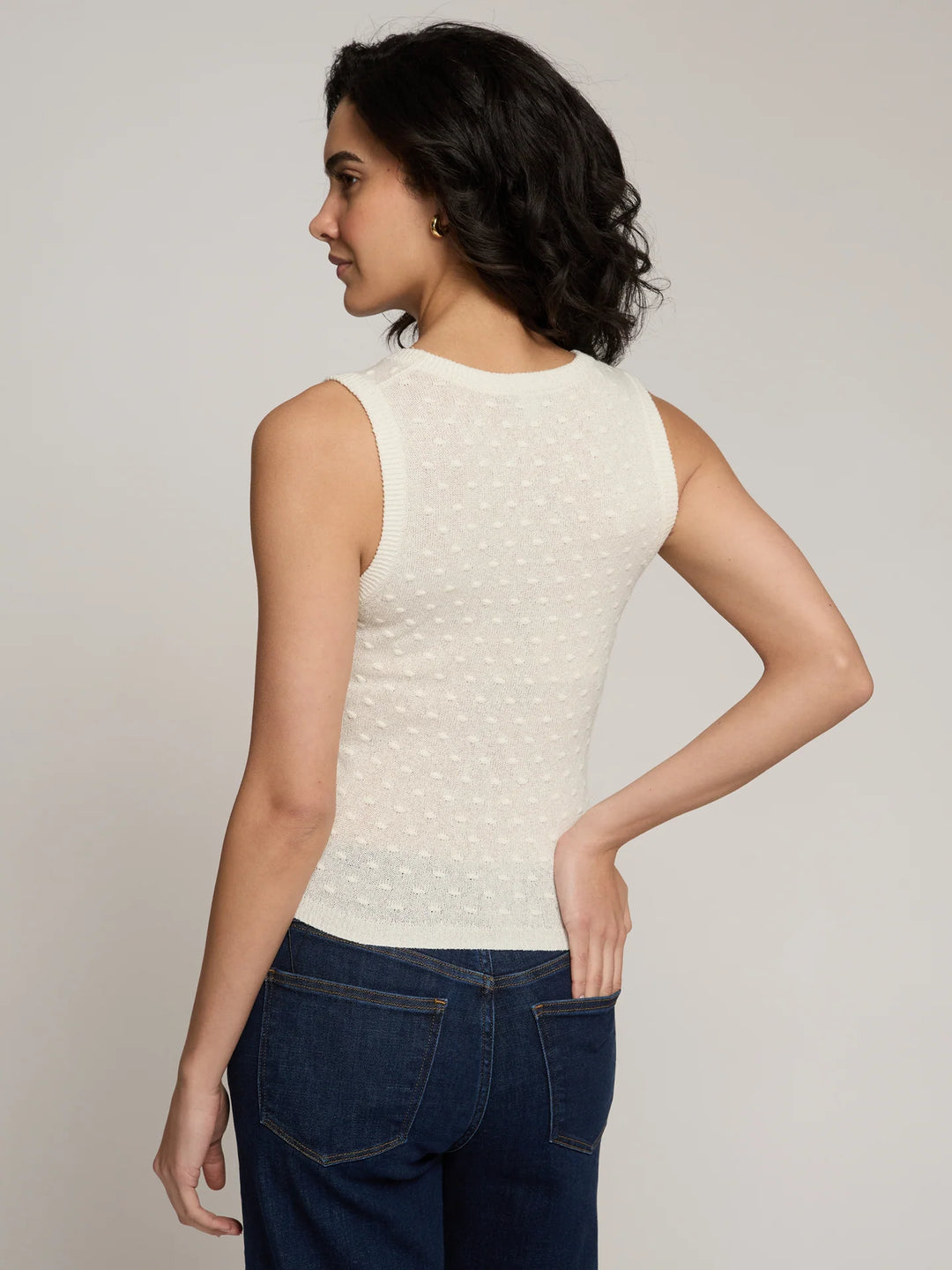 Autumn Cashmere Sheer Dot Tank