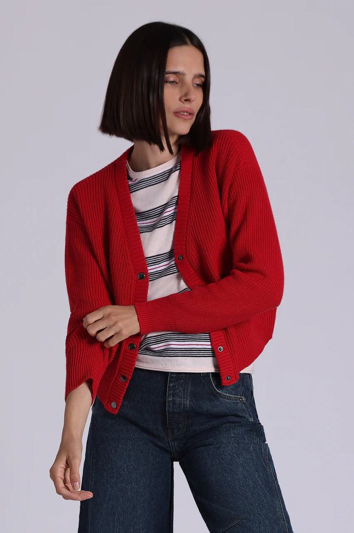 Minnie Rose Cotton Shaker Crop Cardigan