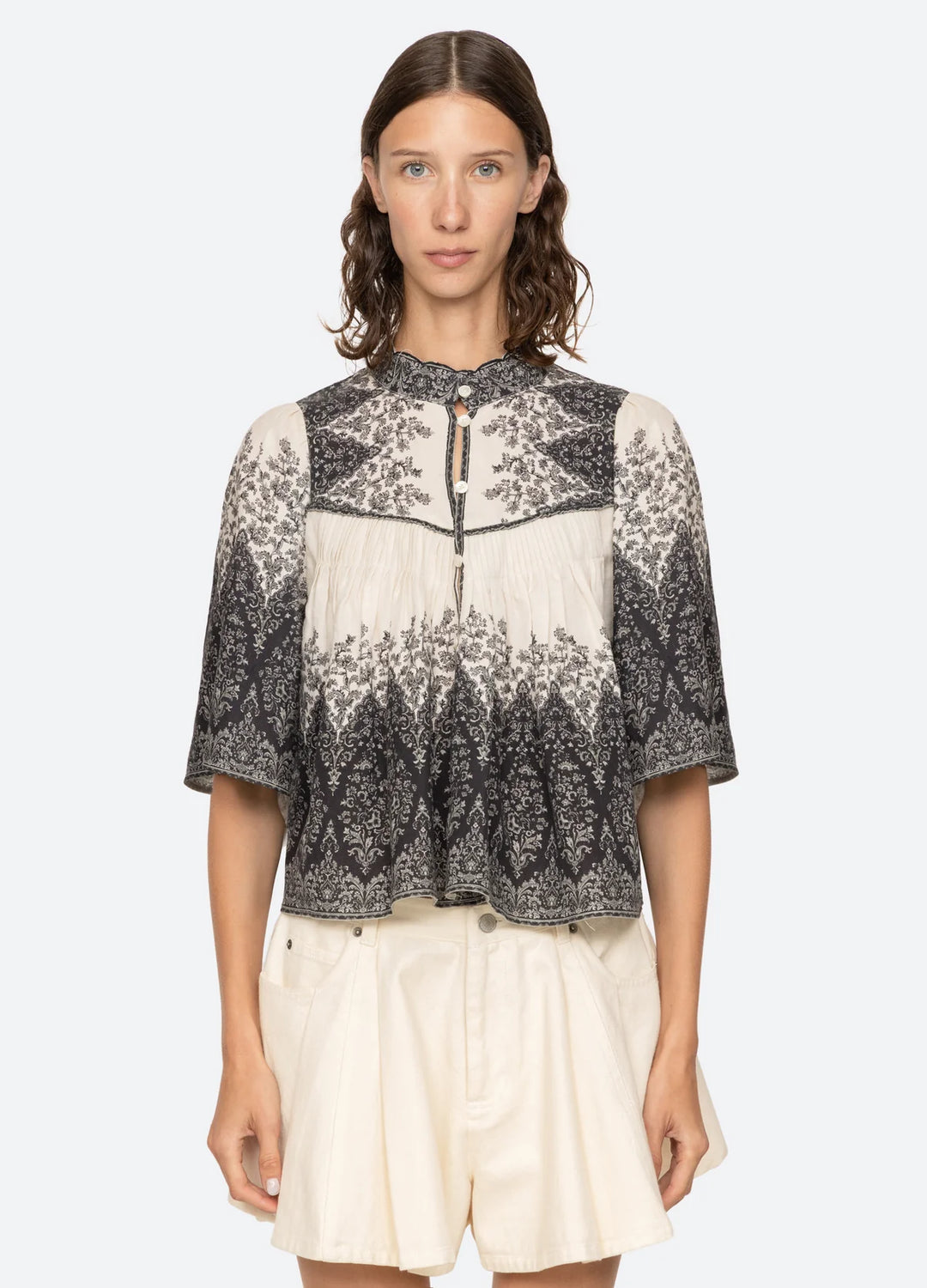 Sea NY Hedra Floral Print Top