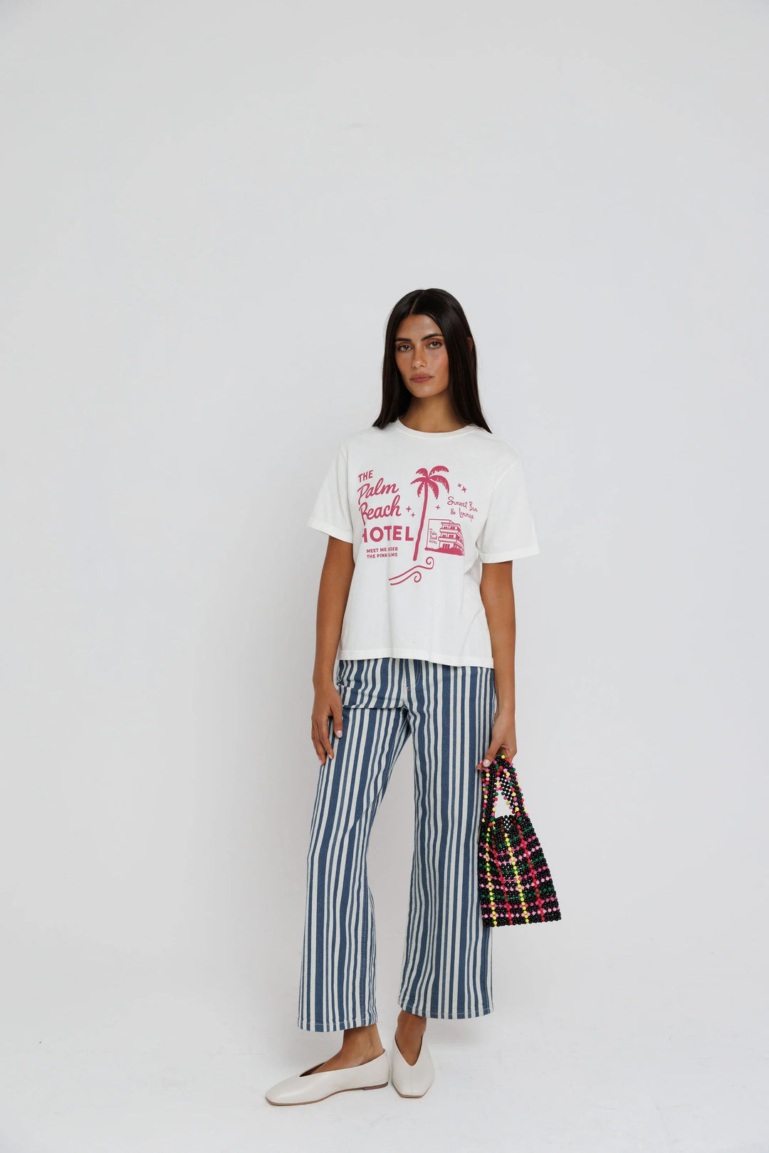 Sunny Somewhere Palm Beach Hotel Everyday Tee