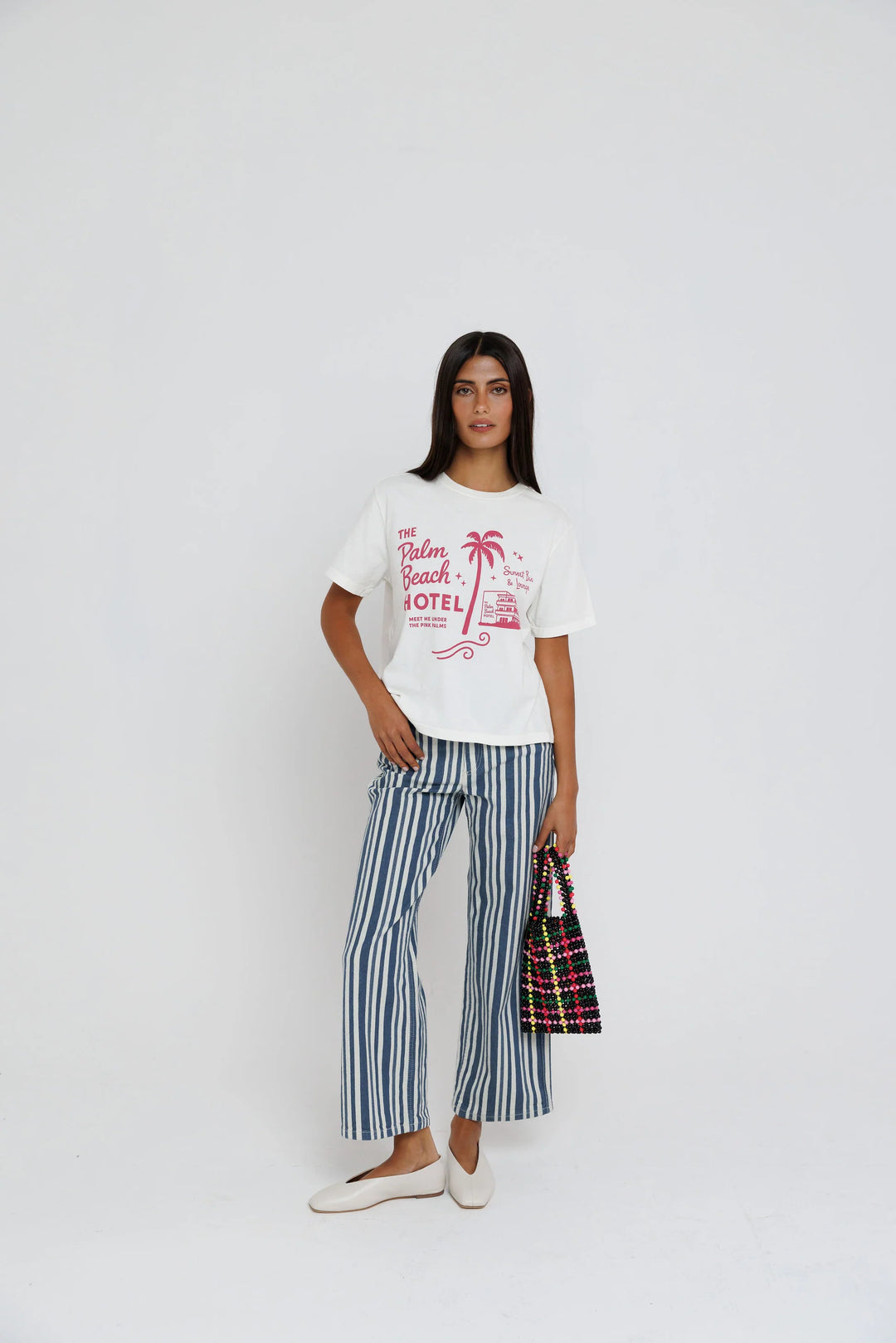 Sunny Somewhere Palm Beach Hotel Everyday Tee