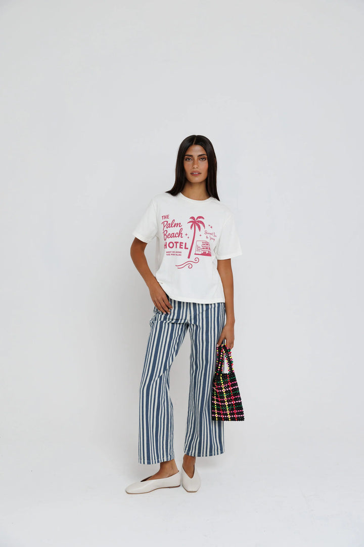 Sunny Somewhere Palm Beach Hotel Everyday Tee