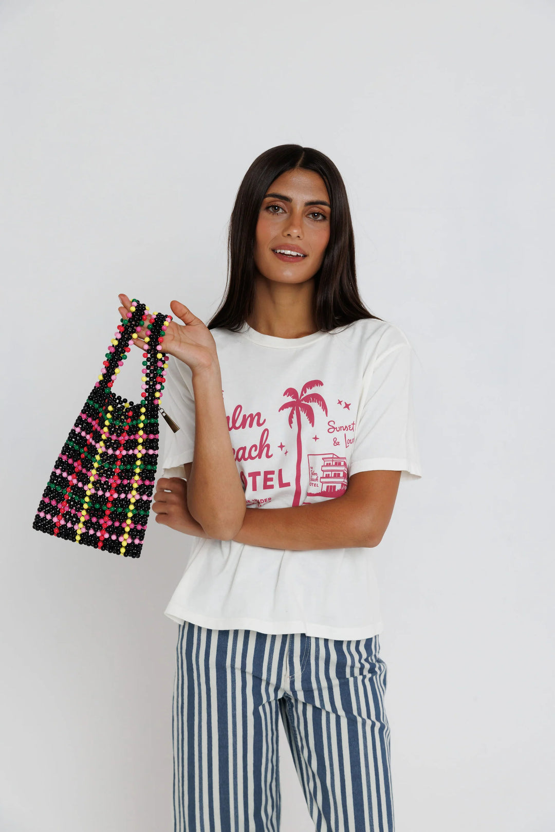 Sunny Somewhere Palm Beach Hotel Everyday Tee