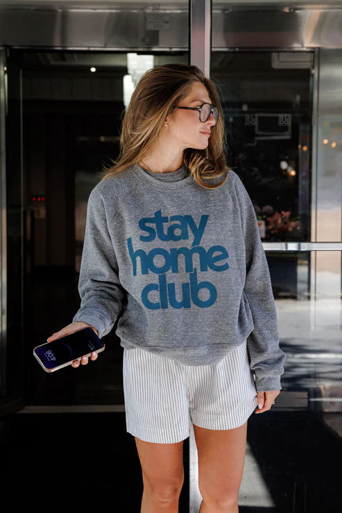 Sunny Somewhere Raglan Crew Stay At Home Club