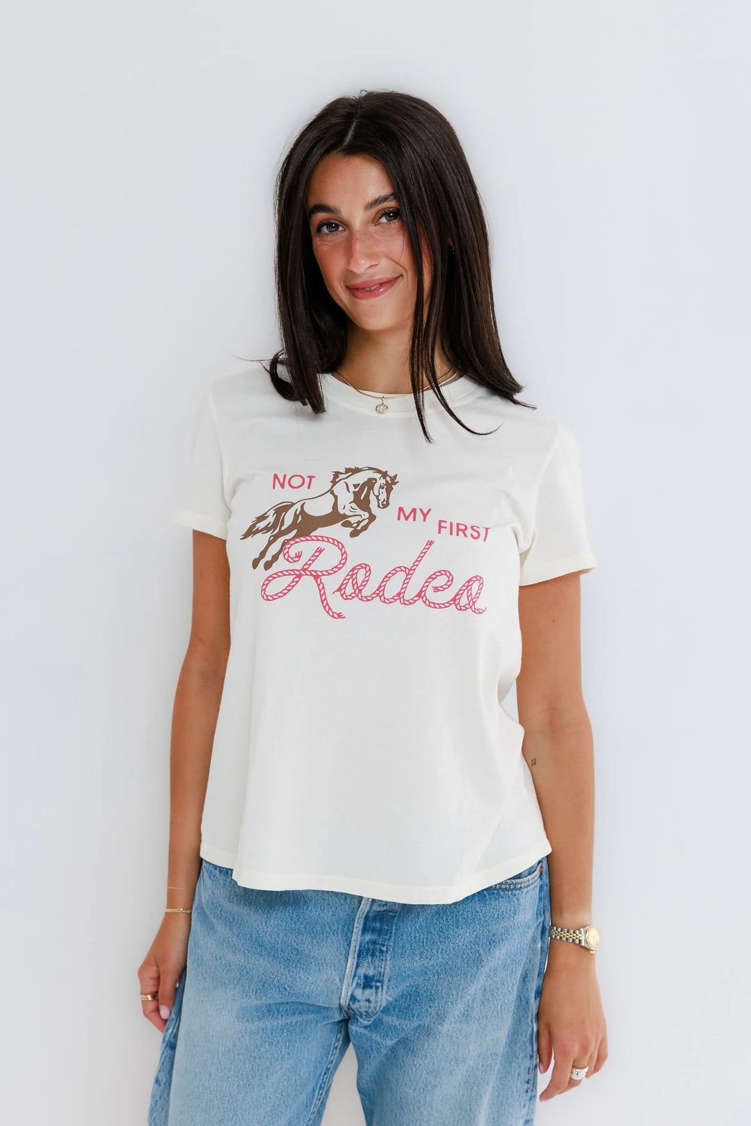 Sunny Somewhere Not My First Rodeo Femme Crew