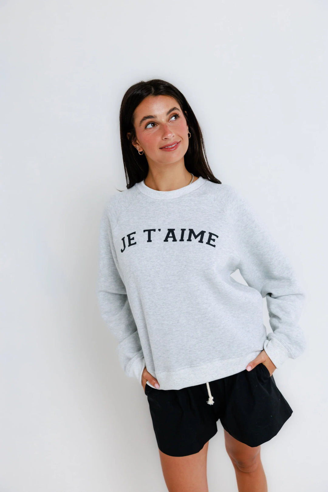 Sunny Somewhere Raglan Crew Je T'aime - EQUATION 